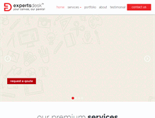 Tablet Screenshot of expertsdesk.net